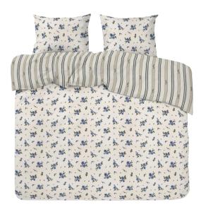 Påslakanset Dubbeltäcke Redlunds Stina Bäckebölja Blå Blommigt 220x210cm