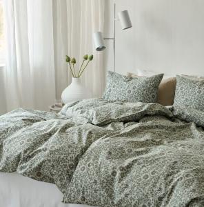 Påslakanset Grön Borganäs of Sweden Botanique 150x210cm