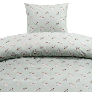 Påslakanset Grön Borganäs of Sweden Plingeling 150x210cm