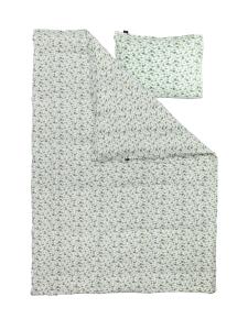 Bäckebölja Påslakanset Blommigt Fagerhult Grön 150x210cm Kosta Linnewäfveri