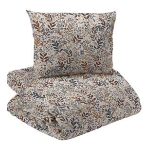 Påslakanset Hage Denim/Rost 150x210cm Redlunds