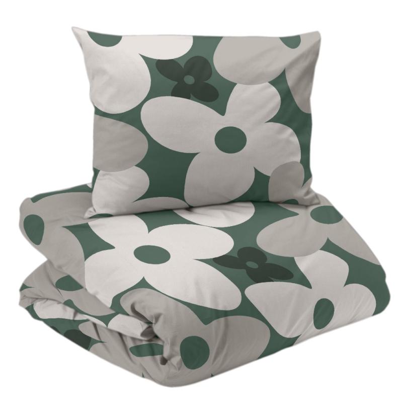 Påslakanset Happy Grön 150x210cm Redlunds at lavanille
