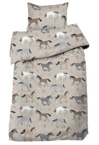 Påslakanset Barn Hästar Linnebeige 150x210cm Redlunds