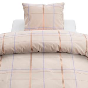 Påslakanset Rutigt Lila Borganäs Of Sweden Tyra 150x210cm