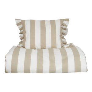 Påslakanset Randigt Tove Linnebeige 150x210cm Fondaco