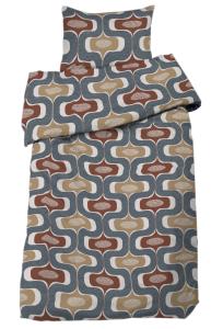 Påslakanset Ludvig Rost/Blå 150x210cm Redlunds