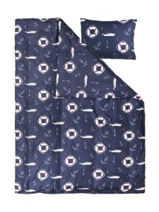 Påslakanset Marinblå Lord Nelson Victory Strandhamn 150x210cm