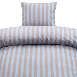 Påslakanset Randigt Borganäs of Sweden Sanna Blå/Beige 150x210cm