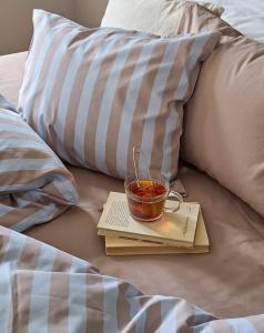 Påslakanset Randigt Borganäs of Sweden Sanna Blå/Beige 150x210cm