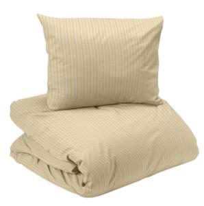 Påslakanset Randigt Malte Ljusgul 150x210cm Redlunds