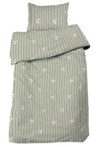 Påslakanset Randigt Redlunds Tove Grön 150x210cm