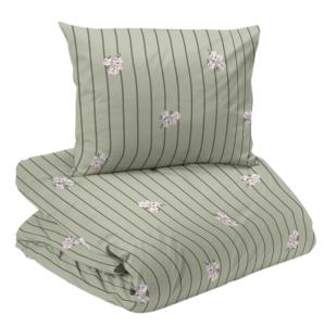 Påslakanset Randigt Redlunds Tove Grön 150x210cm