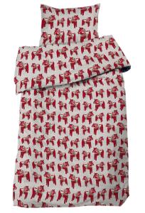 Påslakanset Redlunds Malung Röd 150x210cm