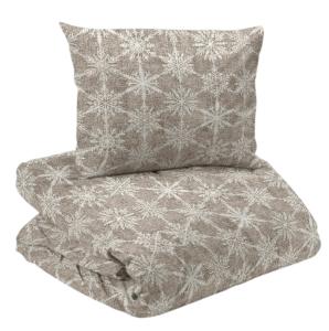 Påslakanset Redlunds Snöflingor Linnebeige 150x210cm