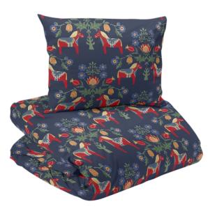 Påslakanset Risa Marinblå 150x210cm Redlunds