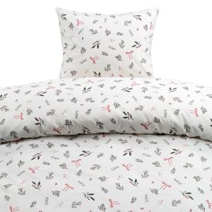 Jul Påslakanset Julkvisten Röd 150x210cm Borganäs of Sweden