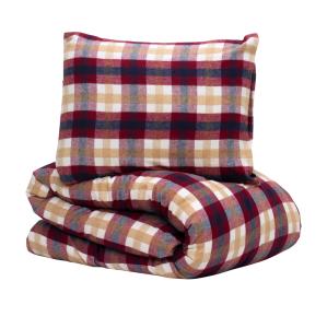 Påslakanset Rutigt Flanell Hedekas Röd Lord Nelson 150x210cm