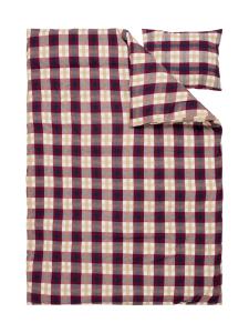 Påslakanset Rutigt Flanell Hedekas Röd Lord Nelson 150x210cm