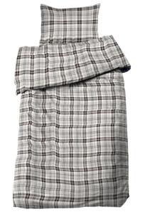 Påslakanset Flanell Rutigt Trysil Blå/Beige 150x210cm Redlunds