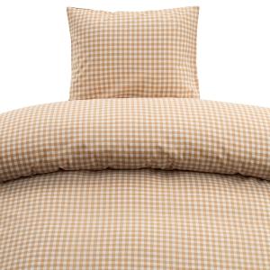 Påslakanset Rutigt Gul Borganäs of Sweden Märta 150x210cm