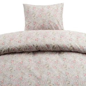 Påslakanset Blommigt Floret Sand 150x210cm Borganäs of Sweden