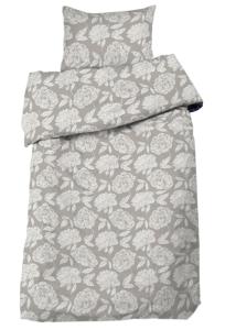 Påslakanset Satin Redlunds Peony Linnebeige 150x210cm