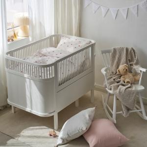 Påslakanset Spjälsäng Beige Borganäs of Sweden Hjärtrud 100x130cm