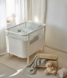 Påslakanset Spjälsäng Grön Borganäs of Sweden Plingeling 100x130cm