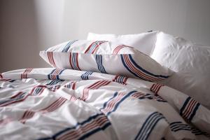 Percale Påslakanset Randigt Sydkoster Vit 150x210cm Lord Nelson Victory