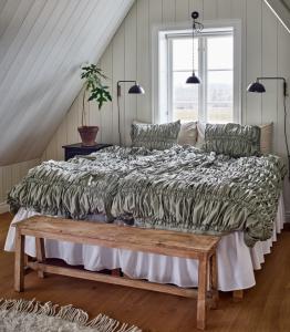 Percale Påslakanset Redlunds Cloud Grön 150x210cm
