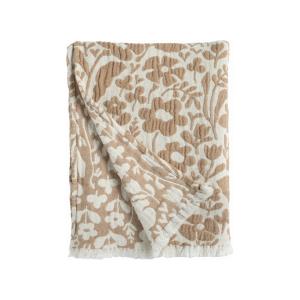 Pläd Bomull Almedahls Fauna Brun 120x170cm