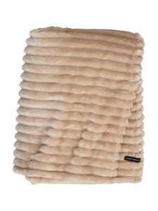 Pläd Cozy Fuskpäls Sand 150x200cm Kosta Linnewäfveri