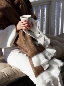 Pläd Elva Brun 130x170cm Svanefors