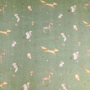 Pläd Stampe Grön 130x150cm Redlunds