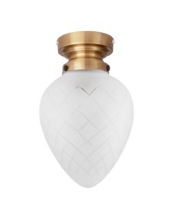 Plafond Glas Frostad Vit IP44 Globen Lighting Juni