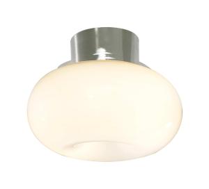 Plafond Glas Manet Vit/Krom 20cm Aneta Lighting