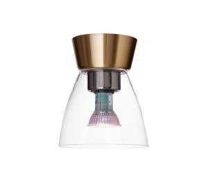 Plafond IP21 Glas Klar/Mässing Dimbar Belid Bizzo 16,5cm