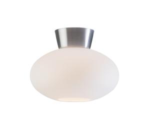 Plafond IP21 Glas Opal/Aluminium Dimbar 27cm Belid Bullo
