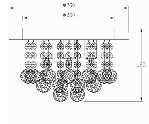 Plafond Krom Aneta Lighting Madelene 26cm