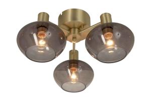 Plafond Mässing/Rökfärgad Aneta Lighting Bell 3-Arm