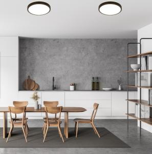 Plafond Svart Aneta Lighting Anillo 40cm