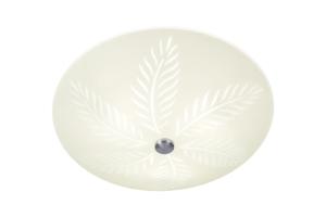 Plafond Glas Vit/Stål 42cm Aneta Lighting Palmblad