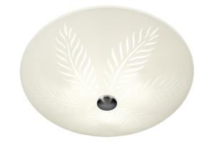 Plafond Glas Vit/Stål 50cm Aneta Lighting Palmblad