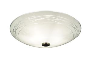 Plafond Glas Vit/Stål 42cm Aneta Lighting Gloria