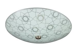 Plafond Glas Vit/Stål 42cm Aneta Lighting Oxalis
