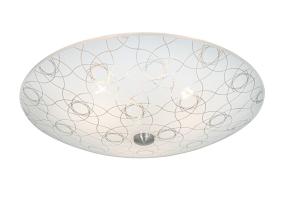 Plafond Glas Vit/Stål 42cm Aneta Lighting Oxalis