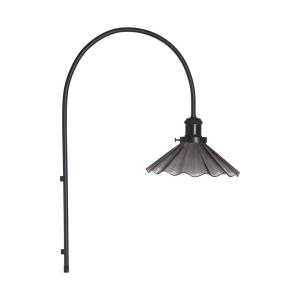 Vägglampa August Veckad Svart 25cm PR Home