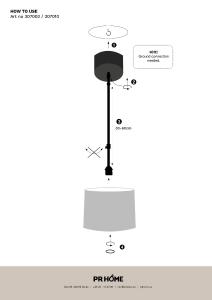 PR Home Bacup Takkopp 60cm Vit