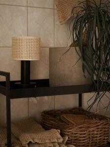 Portabel Bordslampa Tiara Svart 24cm PR Home