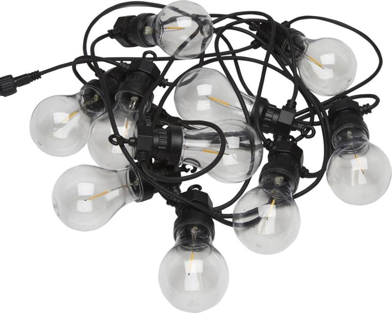 PR Home Ljusslinga Utomhus Svart Glow 8,7m at lavanille